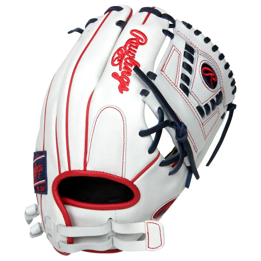 Rawlings Liberty Advanced RLA120-31WNS 12 Inch White Fastpitch Glove 2 Rawlings Liberty Advanced RLA120-31WNS 12 Inch White Fastpitch Glove - Image 2