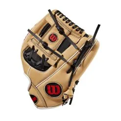 Wilson A450 11.5 Inch Youth Baseball Glove -wp shop WBW100174 2 A450 QF IF 115 Black Blonde.png.cq5dam.web .1200.1200
