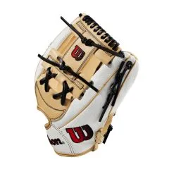 Wilson A2000 Fastpitch H12SS 12 Inch Softball Infield Glove 6 Wilson A2000 Fastpitch H12SS 12 Inch Softball Infield Glove -wp shop WBW100992 2 A2000FP H12SS 12 WhiteSS Blonde Black.png.cq5dam.web .1200.1200