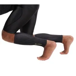 Phiten Titanium Heather Compression Calf Sleeves (Pair)