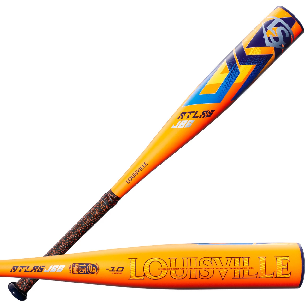 Louisville Slugger 2023 Atlas USSSA (-10) Junior Big Barrel Baseball Bat 1 Louisville Slugger 2023 Atlas USSSA (-10) Junior Big Barrel Baseball Bat